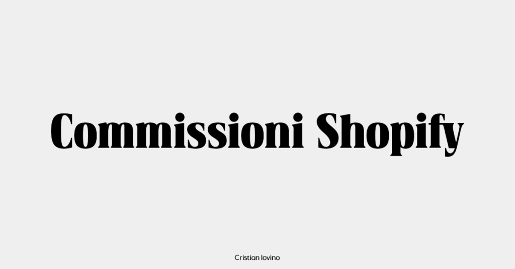 Commissioni Shopify