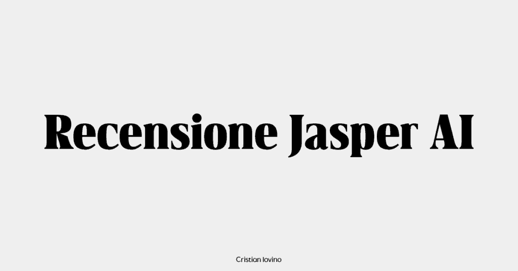 Recensione Jasper AI