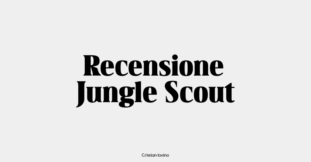 recensione jungle scout