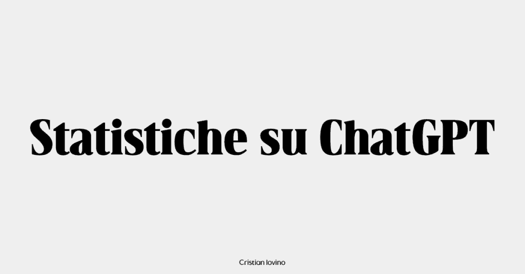 dati e statistiche su chatgpt