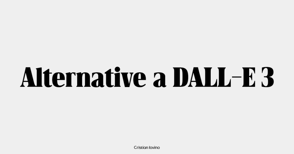 migliori alternative a DALL-E 3 per creare e generare immagini AI