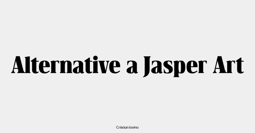 migliori alternative a Jasper Art per creare e generare immagini AI