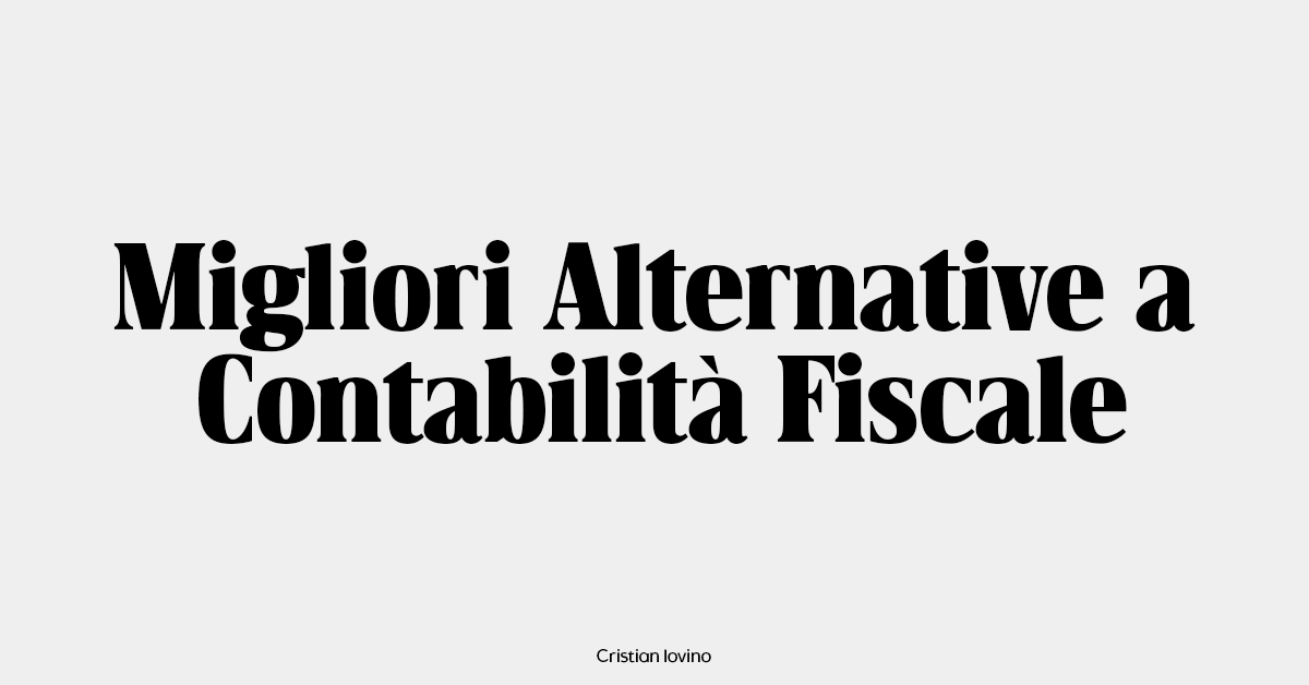 Migliori Alternative a Contabilità Fiscale