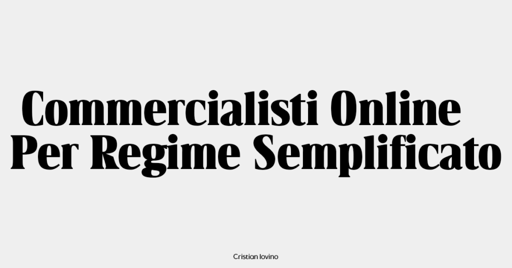 Migliori commercialisti online per regime semplificato