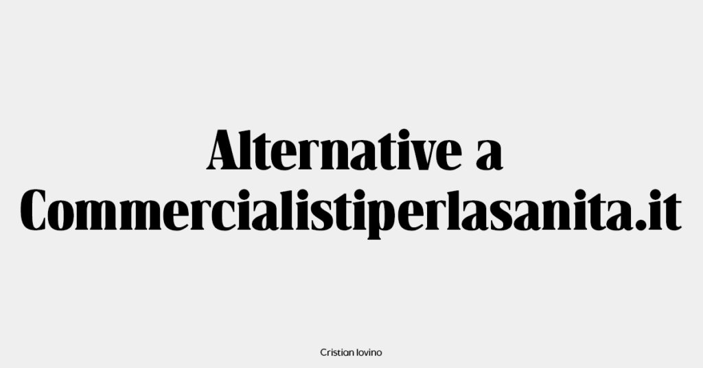 migliori alternative a commercialistiperlasanita