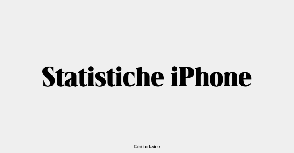 statistiche iPhone
