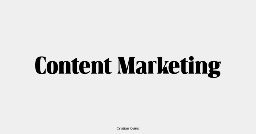 che cos'è il content marketing